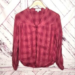 Cloth & Stone Plaid Top